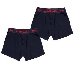Lonsdale 2 Pack Boxers Junior