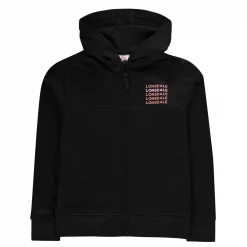 Lonsdale Logo Hoodie Junior Girls