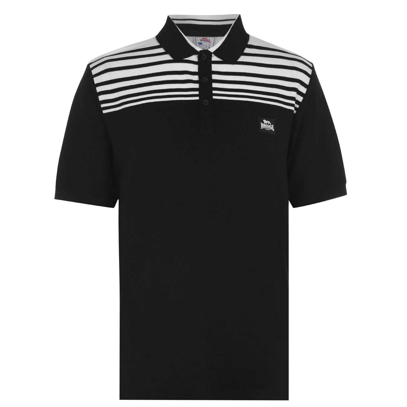 Lonsdale Yarn Dye Stripe Polo Shirt Mens 3 Lonsdale Yarn Dye Stripe Polo Shirt Mens