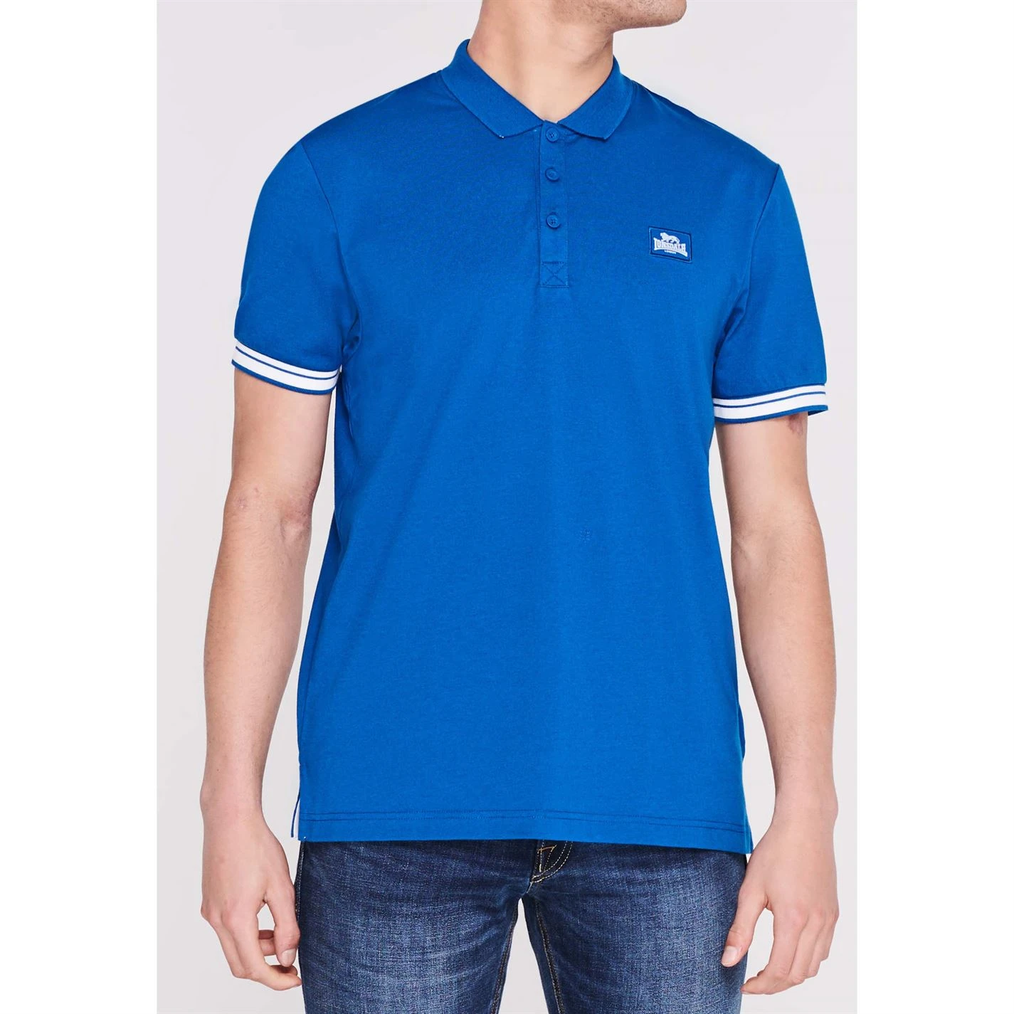 Lonsdale Jersey Polo Shirt Mens 4 Lonsdale Jersey Polo Shirt Mens - Image 2