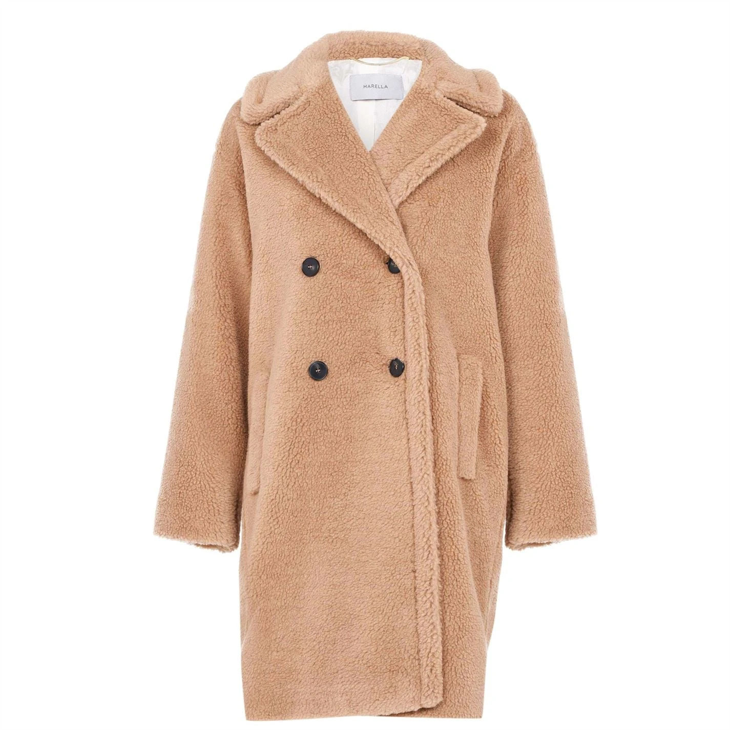 Marella Faux Fur Teddy Coat 3 Marella Faux Fur Teddy Coat